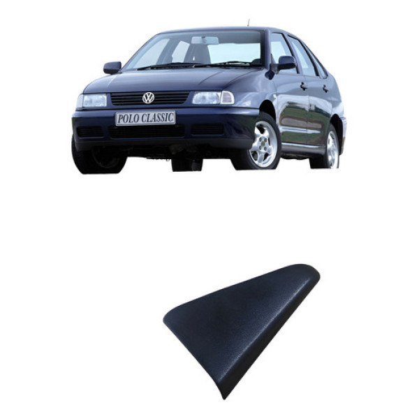 Acabamento Moldura Retrovisor Volkswagen Polo Classic 1999 Prateado