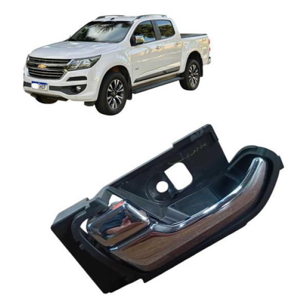 Maçaneta Interna Dianteira Esquerda Chevr  S10 Ltz Fd4a 2018 Branco Dianteira