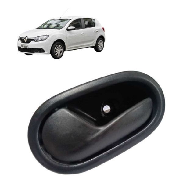 Maçaneta Interna Port Traseira Esquerda Renault Sandero 2018 Branco Traseira