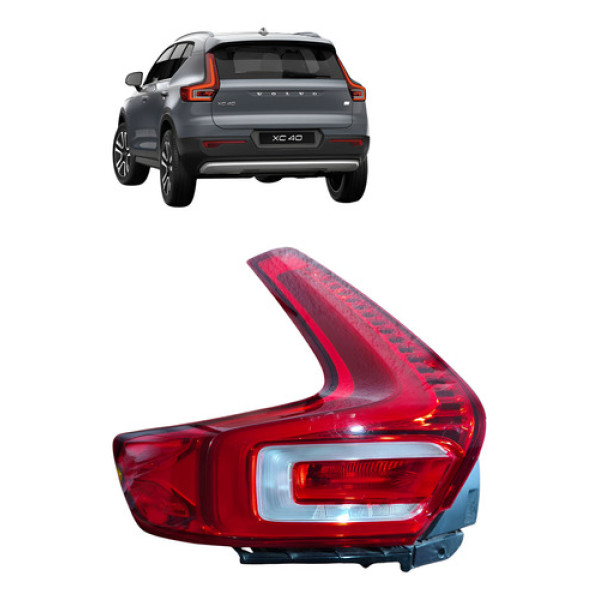 Lanterna Traseira Esquerda Volvo Xc40 R Design Híbrido 2022 Esquerdo/motorista Vermelho
