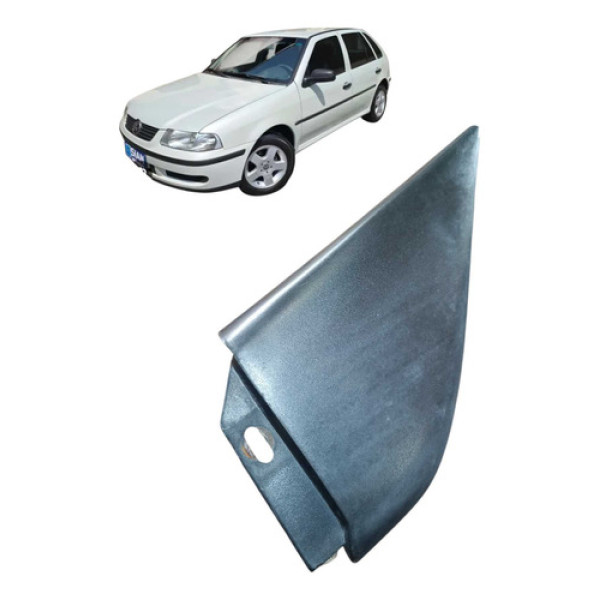 Moldura Retrovisor Dianteiro Esquerdo Volkswagen Gol 2000 Prateado