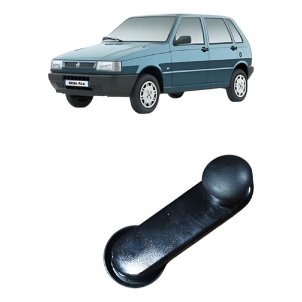Manivela Interna Dianteira Direita Fiat Uno Mille 2003 Preto