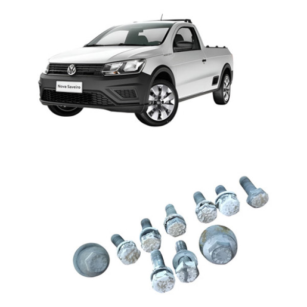 Jogo De Parafuso Da Dobradiça Volkswagen Saveiro Robust 2023 Branco