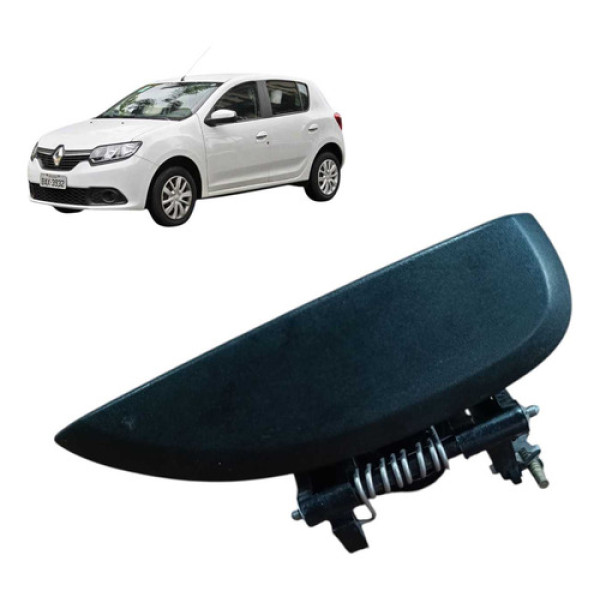 Maçaneta Externa Porta Traseira Direita Renault Sandero 2018 Branco Traseira