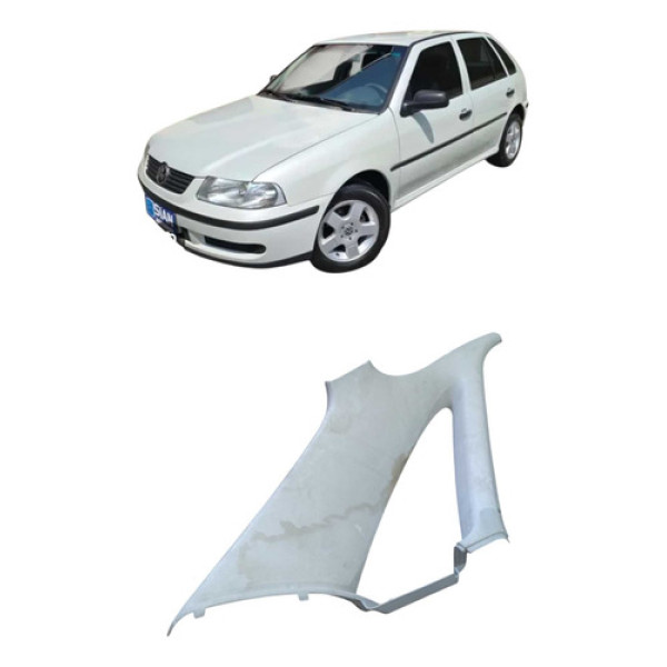 Moldura Traseira Esquerda Vw Gol Ano 2000 Prateado