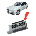 Acabamento Central Painel Volkswagen Gol 2000 Prateado Brasil