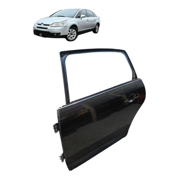 Porta Traseira Lado Esquerda Citroën C4 Pallas 2008 Traseira Esquerdo Cinza