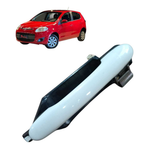 Maçaneta Externa Traseir Direita Fiat Palio Attract 1.0 2016 Branco Traseira