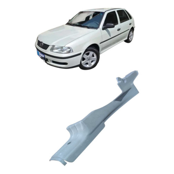 Moldura Soleira Extensão Traseira Esquerda Vw Gol 2000 Prateado