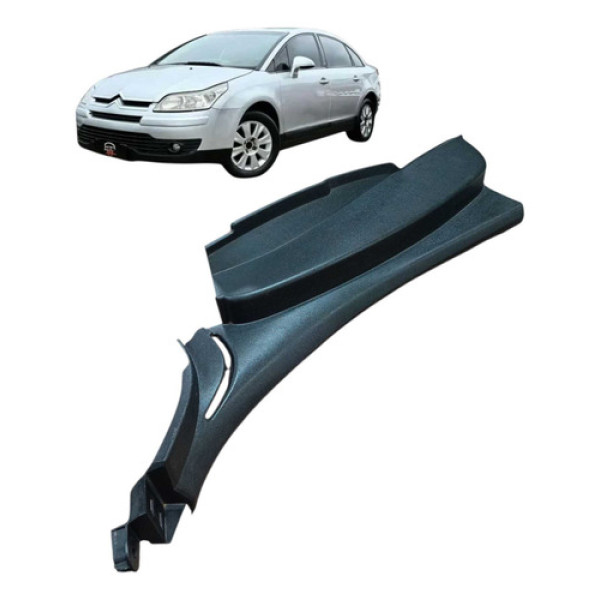 Moldura Soleira Traseira Esquerda Citroën C4 Pallas 2008 Cinza