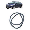 Borracha Carroceria Traseira Esq Chevrolet Prisma 2017 Preto