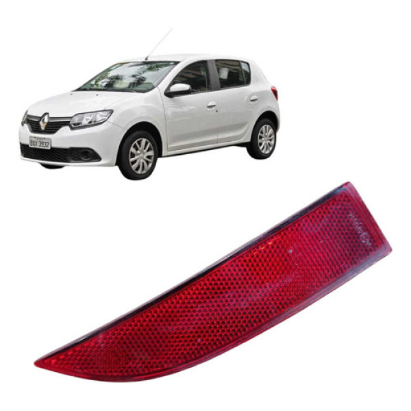 Refletor Olho De Gato Traseiro Direito Renault Sandero  2018 Branco