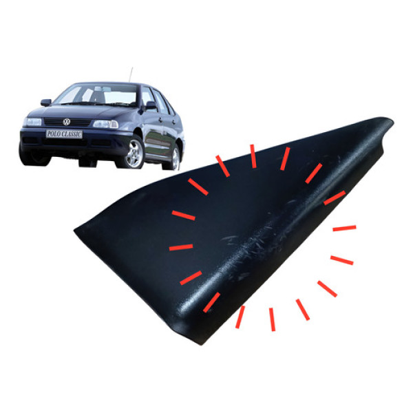 Acabamento Interno Retrovisor Direito Vw  Polo Classic 1999 Prateado