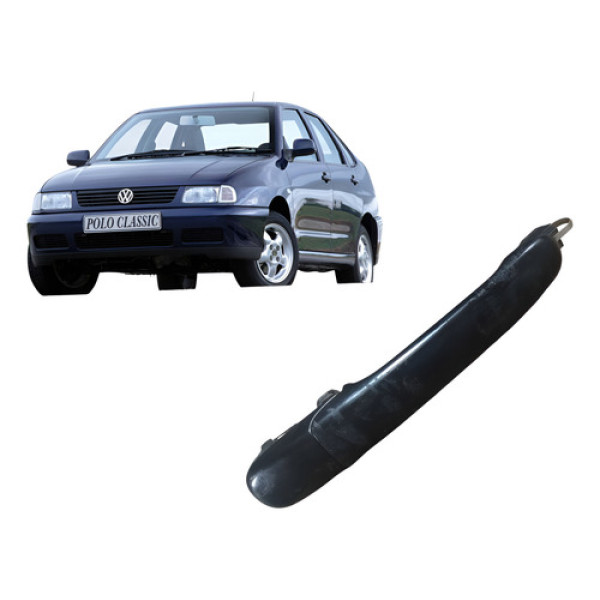 Maçaneta Externa Porta Tras Esq Volkswagen Polo Classic 1999 Prateado Traseira
