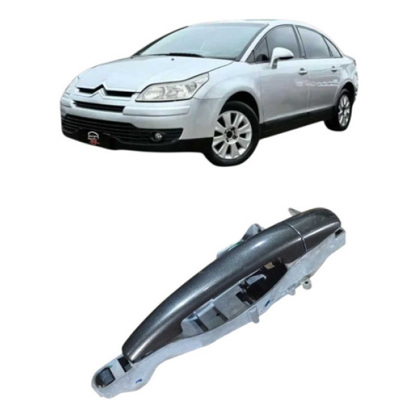 Maçaneta Externa Porta Traseira Esq Citroën C4 Pallas 2008 Cinza Traseira