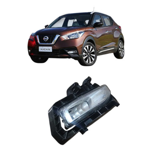 Farol De Milha Lado Direito  Nissan Kicks Ano 2020 Branco