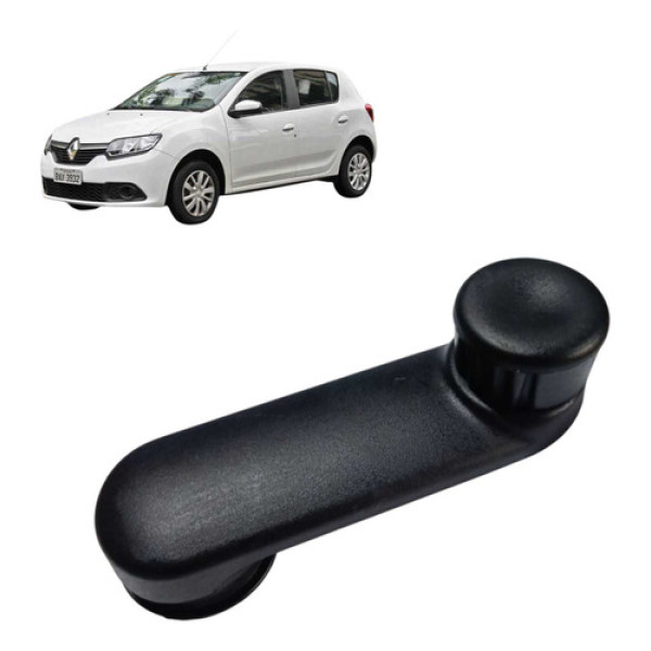 Manivela Vidro Porta Traseira Direita Renault Sandero  2018 Branco
