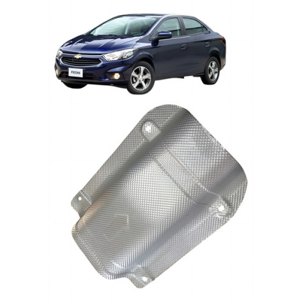  Defletor De Calor Do Escape Chevrolet Prisma 2017 Preto