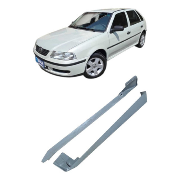 Par De Trilho Banco Diant Esquerdo Volkswagen Gol 2000 Prateado