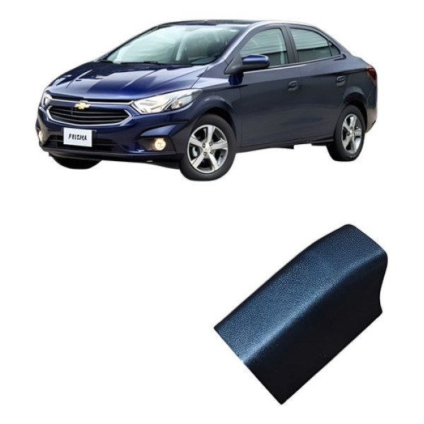 Acabamento Interno Retrovisor Porta Esquerda Gm Prisma 2017 Preto