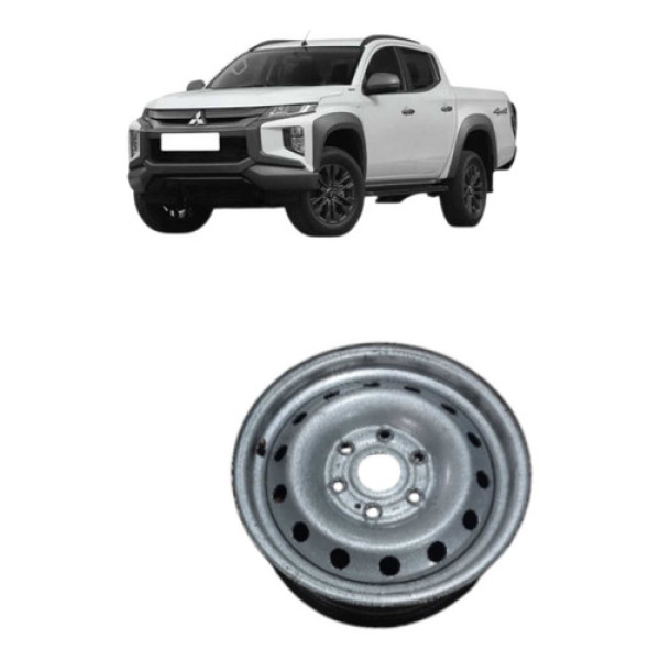 Roda Aro 16 L200 Triton Ano 2023 53541-54 Prateado