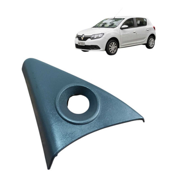 Acabamento Interno Retrovisor Diant Esq Renault Sandero 2018 Branco