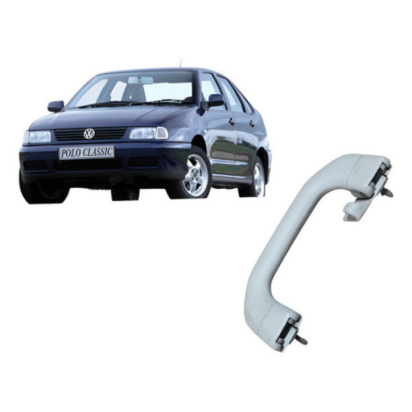 Alça Teto Traseiro Ld Direito Volkswagen Polo Classic 1999 Prateado