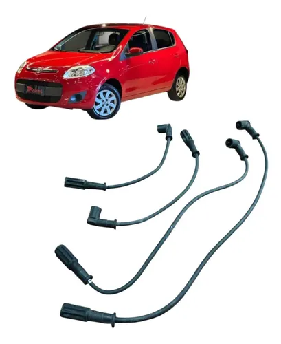 Jogo De Cabos De Velas Fiat Palio Attract 1.0 2016 Preto