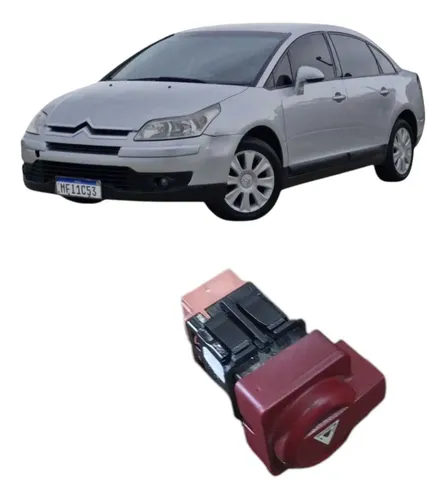Botão Pisca Alerta Citroën C4 Pallas 2008 Cinza