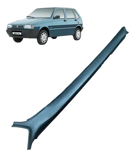Acabamento Coluna Dianteira Lado Esq Fiat Uno Mille 2003 Preto