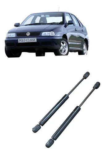 Jogo Braços Suporte Tampa Porta-malas Vw Polo Classic 1999 Prateado