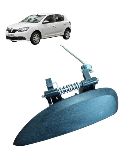  Maçaneta Interna Porta Tras Esquerda Renault Sandero 2018 Branco Traseira