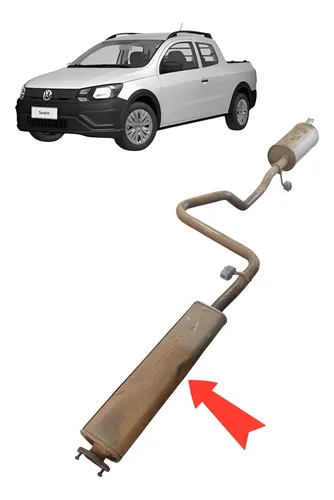 Escapamento Silencioso Volkswagen Saveiro Cd Robust 2023