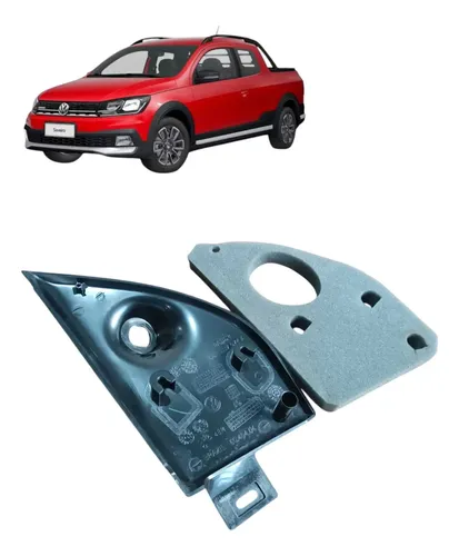 Moldura Acab Retrovisor Direito  Vw Saveiro Cd Robust 2023 Preto