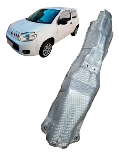 Defletor Calor Do Escapamento Fiat Uno Vivace 1.0 2015 Branco