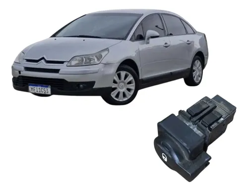 Botão Comando Geral Fechadura Porta Citroën C4 Pallas 2008 Cinza