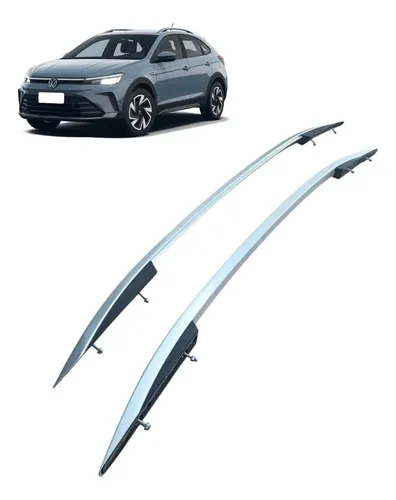 Par Rack Longarina Teto Volkswagen Nivus 2025 Preta