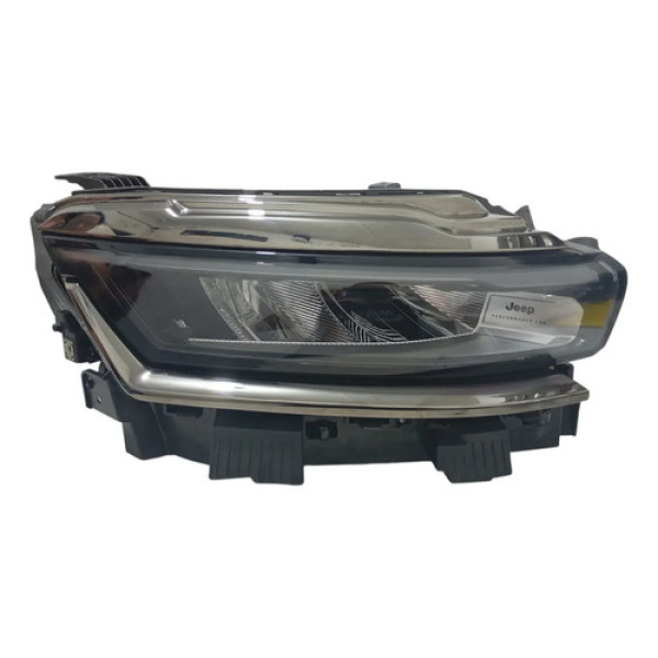 Farol Jeep Commander 2021-2026,máscara Negra Ld Preto Direito/passageiro