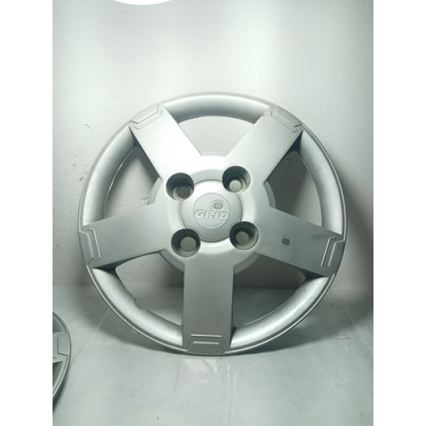 Jogo De Calotas Ford Ka 2013 Prateado