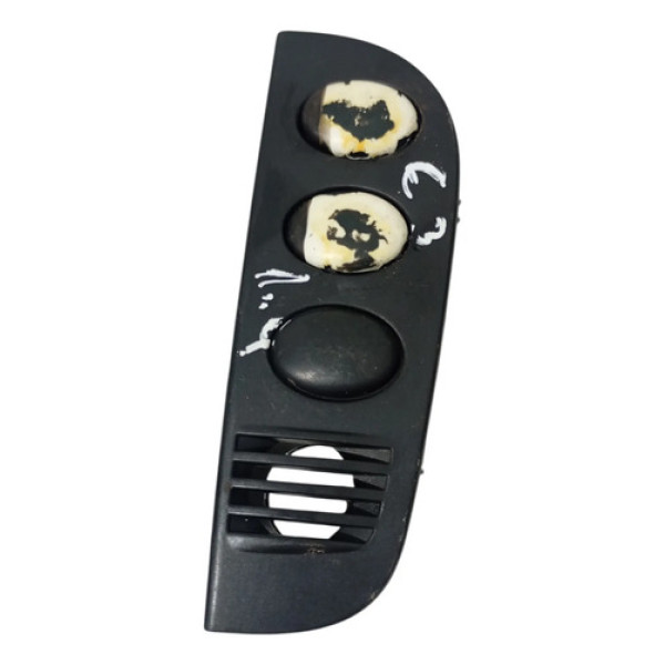 Moldura Botão Trava Vidro Elétrico Citroen C3 2009 2010 Preto
