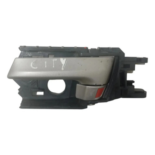 Maçaneta Interna Puxador Esquerda Dianteira Honda City 2011 Cinza Dianteira
