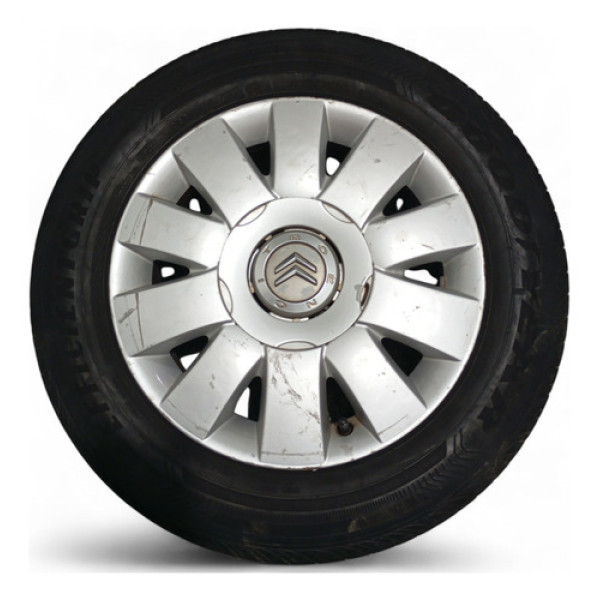 Pneu Aro 15 Com Roda Citroen C/detalhe H