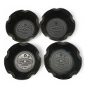 Jogo Calota Central Roda Gm S10 Blazer 1995 A 2011 C/detalhe Preto