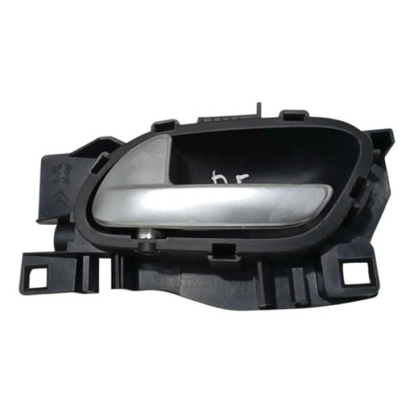 Maçaneta Interna Porta Dianteira Esquerda Peugeot 208 2015 Preto Dianteira