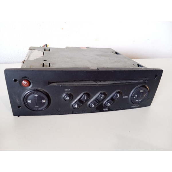 Rádio Cd Player Megane 2007 A 2013 8200483757t Preto 12v