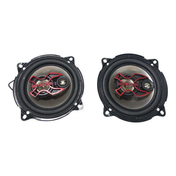 Par Falante Triaxial Bravox B3x50x Som Automotivo 5 Pol 100w Preto