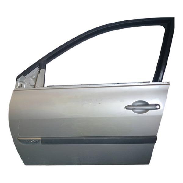 Porta Dianteira Esquerda Renault Megane 1.6 2007 2008 2009 Dianteira Esquerdo Prateado