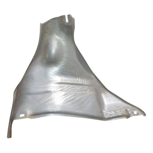 Defletor Protetor Calor Escape Honda Fit 2004 A 2008 Prateado