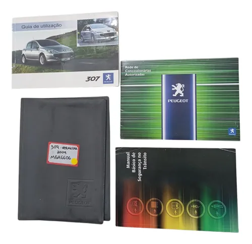 Manual Do Proprietário Peugeot 2009 307 1.6 Cinza