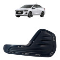 Moldura Parachoque Esquerdo S/drl Onix Plus Sedan 2020 2021  Preto Esquerdo